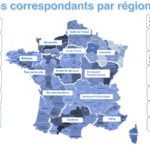 Carte des correspondants par région