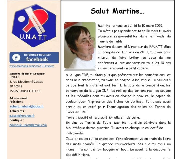 SALUT MARTINE