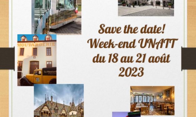 Save the date ! Week-end du congrès du 18 au 21 août 2023